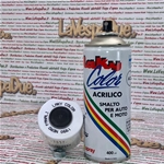 Peinture spéciale NOIRE POUR PHARES, permettant de foncer les parties en plastique des phares, clignotants et feux arrière. Aérosol de 400 ml avec valve autonettoyante.