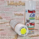 Peinture aérosol jaune fluorescent spéciale, idéale pour les surfaces parfaitement visibles de loin. Aérosol de 400 ml avec valve autonettoyante.