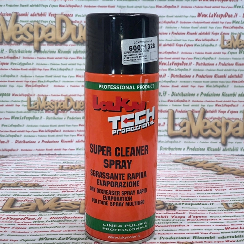 SUPER DÉGRAISSANT Spray dégraissant à évaporation rapide pour surfaces en fer, acier, aluminium et plastique. Aérosol de 400 ml.