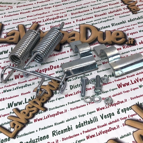 Complete stand overhaul kit with spring brackets and accessories for VESPA 125 V1T to V33T from 1949 to 1952