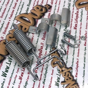 Complete stand overhaul kit with spring brackets and accessories for VESPA 125 V1T to V33T from 1949 to 1952
