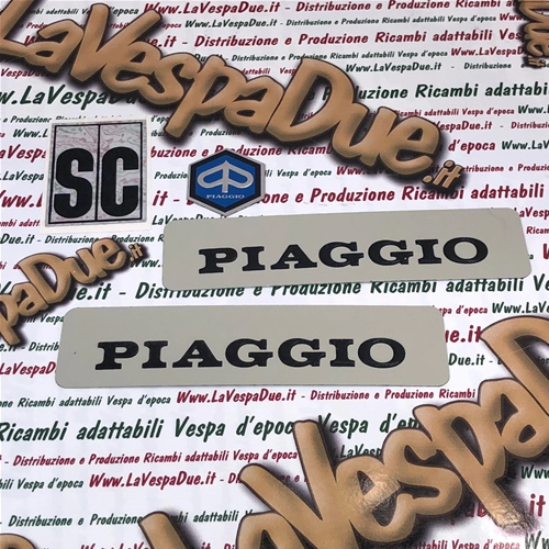 Front- und Seitenbeschriftungsset aus Aluminium für Piaggio Ciao 50 SC