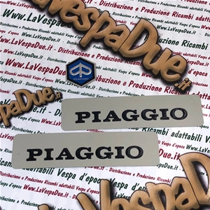 Front and side aluminum lettering plate kit for Piaggio Ciao 50