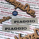 Kit serie Scritte Targhette Anteriori e laterali in alluminio per piaggio CIAO 50