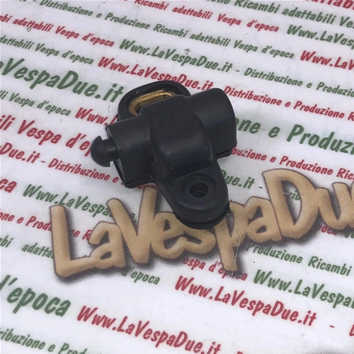 Small black NC brake stop button switch for Vespa 125 VNB1 150 VBA VBB1 VGLA GL GS VS4 VS5 160 GS 180 SS from 0024700 adaptable to 12 volt systems Vespa 125 Super GT TS 150 Super Sprint Veloce 180 SS 0024701 Rally ro 181637 093722 082775