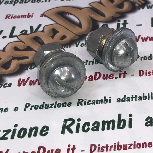 Vis à tête ronde pour la fixation du garde-boue et du support de plaque d'immatriculation, avec tout le nécessaire pour VESPA APE CIAO 50 125 150 160 180 200, tous modèles confondus, y compris voitures et motos anciennes.
