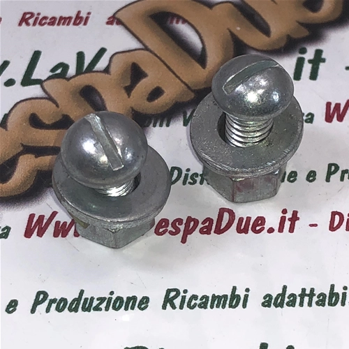 Vis à tête ronde pour la fixation du garde-boue et du support de plaque d'immatriculation, avec tout le nécessaire pour VESPA APE CIAO 50 125 150 160 180 200, tous modèles confondus, y compris voitures et motos anciennes.