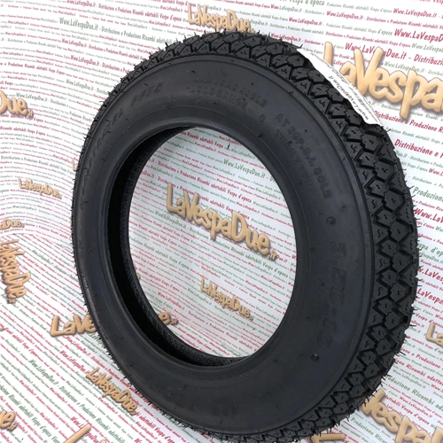 Copertone pneumatico 3.50 350 10 UNION WORLD TRAVEL PF75 per VESPA APE E LAMBRETTA disegno tipo S83