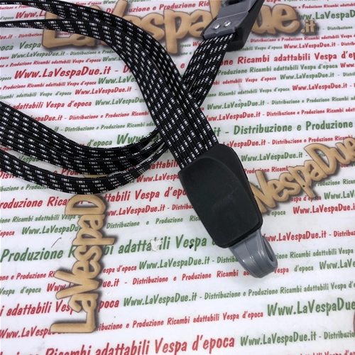 Correa elástica con doble gancho para portaequipajes, cestas de mimbre y bolsas para Vespa Ciao Boxer Si Lambretta