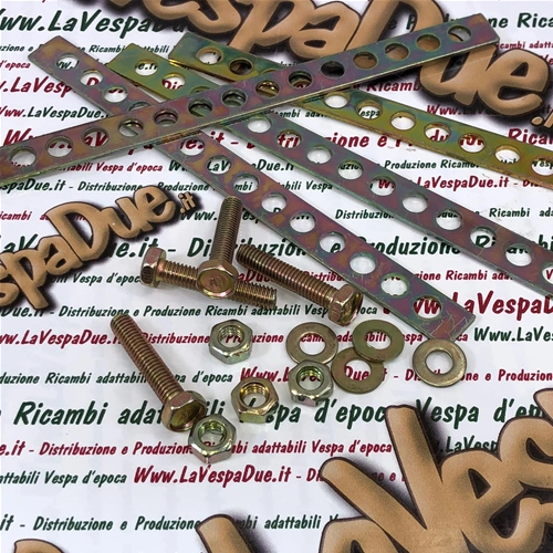 Kit de fixation avec vis pour panier en osier et accessoires pour Vespa Ciao Si Boxer Bravo Lambretta
