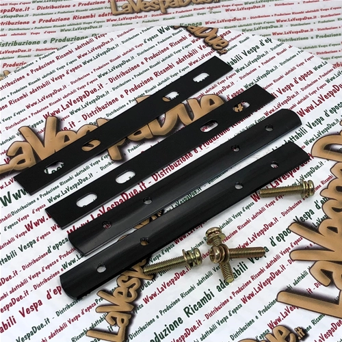 Kit de placas con tornillos para fijar la cesta de mimbre y accesorios para Vespa Lambretta Ciao Si Bravo Boxer
