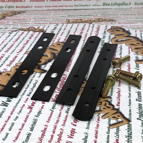 Kit de placas con tornillos para fijar la cesta de mimbre y accesorios para Vespa Lambretta Ciao Si Bravo Boxer
