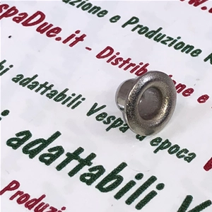 Ojal central de bocina niquelado de 5,8 mm con borde de 10 mm para VESPA 50 80 90 125 150 160 180 200 y todas las VESPA.