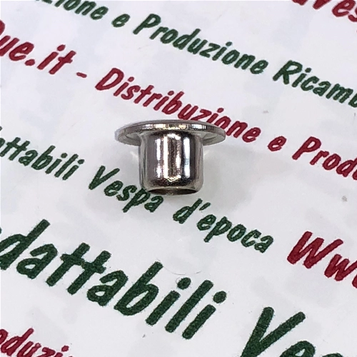 Ojal central de bocina niquelado de 5,8 mm con borde de 10 mm para VESPA 50 80 90 125 150 160 180 200 y todas las VESPA.