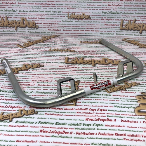 Cavalletto centrale per VESPA 50 90 SS V5SS1T V9SS1T in metallo Ø 16 mm fornito con tappi e trattamento di zincatura