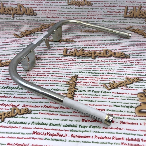 Cavalletto centrale per VESPA 50 90 SS V5SS1T V9SS1T in metallo Ø 16 mm fornito con tappi e trattamento di zincatura