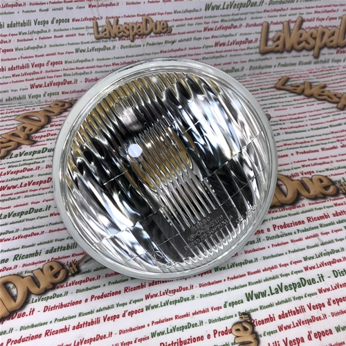 Faro delantero SIEM original con cristal completo para VESPA 80 125 150 200 PX PE ARCOBALENO 125 150 200 completo con portalámparas ro 139616 1R000267 163685