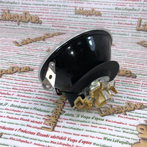 Faro delantero SIEM original con cristal completo para VESPA 80 125 150 200 PX PE ARCOBALENO 125 150 200 completo con portalámparas ro 139616 1R000267 163685