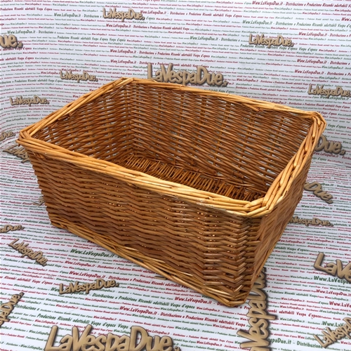 Panier de coffre rectangulaire en osier 43 x 33 x 19 cm porte-bagages de coffre avant arrière VESPA LAMBRETTA APE CIAO BOXER BRAVO SI couleur naturelle