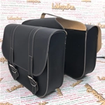 BLACK side bags for moped PIAGGIO CIAO SI BOXER BRAVO 50 75 rear saddlebag in imitation leather