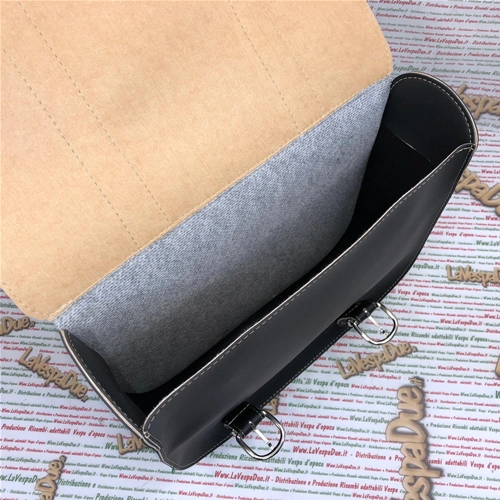Schwarze Seitentaschen für PIAGGIO CIAO SI BOXER BRAVO 50 75 Moped, Hecktasche aus Kunstleder