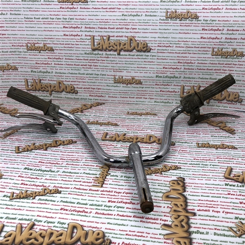 Manillar completo con ambas palancas, original Piaggio, stock de almacén para PIAGGIO 50 CIAO segunda serie ro 127478