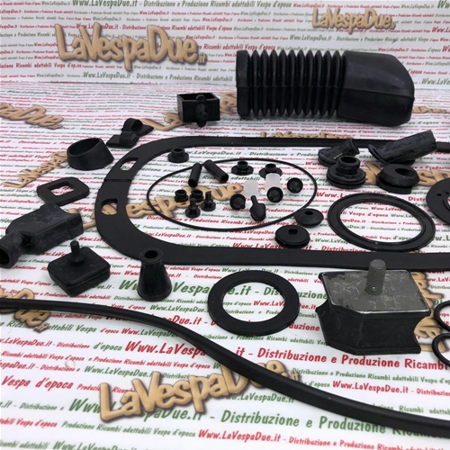 Kit completo de pasacables de goma y guía de cables para la restauración de VESPA PX PE ARCOBALENO MY 80 125 150 200