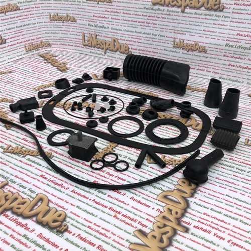 Kit completo de pasacables de goma y guía de cables para la restauración de VESPA PX PE ARCOBALENO MY 80 125 150 200