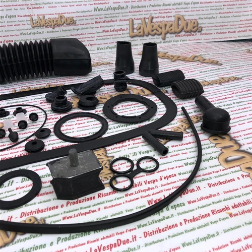 Kit completo de pasacables de goma y guía de cables para la restauración de VESPA PX PE ARCOBALENO MY 80 125 150 200