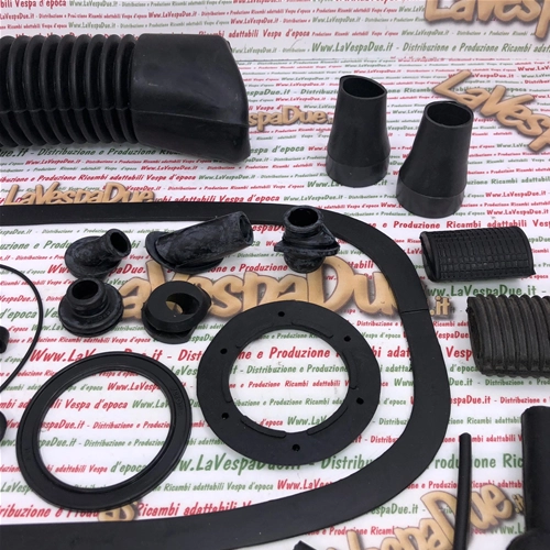 Kit completo de pasacables de goma y guía de cables para la restauración de VESPA PX PE ARCOBALENO MY 80 125 150 200