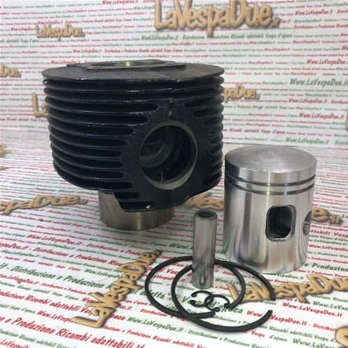 Zylinder- und Kolbensatz aus Gusseisen für VESPA 160 GS VSB Ø 63,8 mm, Bolzen 15 mm