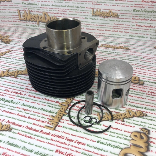 Zylinder- und Kolbensatz aus Gusseisen für VESPA 160 GS VSB Ø 63,8 mm, Bolzen 15 mm