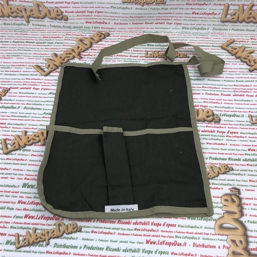 Sacoche souple pour Vespa VNA VNB VBA VBB Faro Basso en toile, produit artisanal italien à partir de 1946