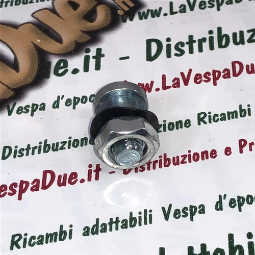 Bulloncino bullone completo di dado per levetta aria tirante starter per VESPA 50 90 125 N L R SPECIAL SS PRIMAVERA ET3 r.o. 078305 kit di montaggio