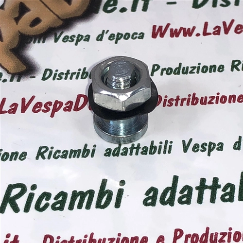 Bulloncino bullone completo di dado per levetta aria tirante starter per VESPA 50 90 125 N L R SPECIAL SS PRIMAVERA ET3 r.o. 078305 kit di montaggio