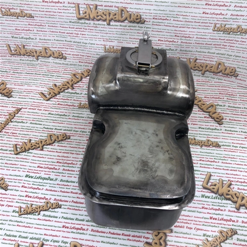 Réservoir d'essence grande capacité pour Vespa 125 6, Sei Giorni et Sport, compatible avec les modèles VM1T, VM2T, VU1T et VL1T de 1952 à 1955. ACMA STRUZZO HOFFMANN - Produit artisanal