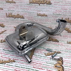 SIP ROAD 2.0 verchromter Expansionsschalldämpfer 24166300 für VESPA PX 80 125 150 PX PE TS VNA VBA SPRINT