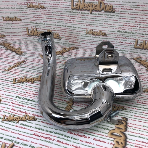SIP ROAD 2.0 verchromter Expansionsschalldämpfer 24166300 für VESPA PX 80 125 150 PX PE TS VNA VBA SPRINT