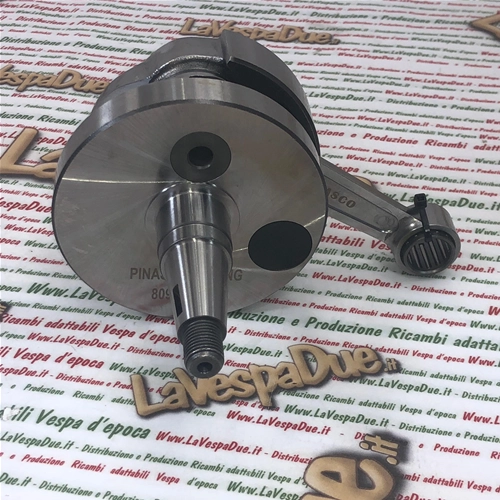 Kurbelwelle PINASCO 25080904, Originalhub 52 mm, Kegel 20 mm, für VESPA PX 125 T5