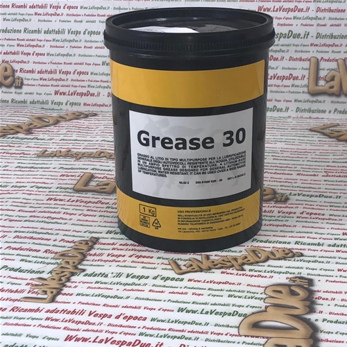 ENI GREASE 30 Lithiumfett, 1-kg-Dose, Mehrzweckfett, geeignet für Radnabenlager, Wasserpumpen, Lichtmaschinen, Anlasser, Fahrgestelle usw. VESPA APE LAMBRETTA