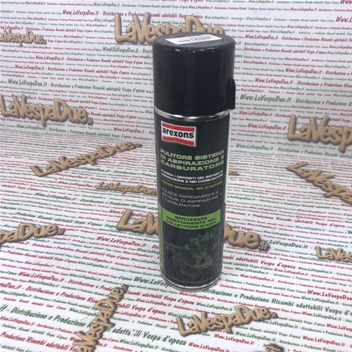 El limpiador en spray AREXONS para carburadores y sistemas de admisión elimina los depósitos en los conductos de admisión de aire sin necesidad de desmontaje. Envase de 500 ml.