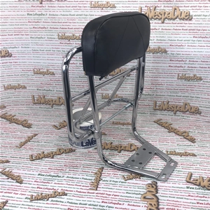 38 x 25 klappbarer Gepäckträger mit universeller Rückenlehne für Vespa und Lambretta