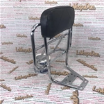 Portapacchi posteriore 38 x 25 ribaltabile con Schienale poggiaschiena universale per VESPA e LAMBRETTA