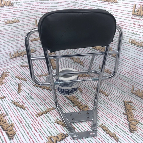 38 x 25 klappbarer Gepäckträger mit universeller Rückenlehne für Vespa und Lambretta