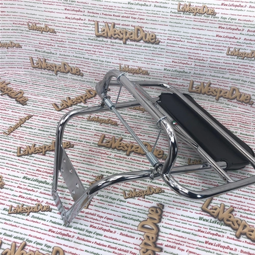 38 x 25 klappbarer Gepäckträger mit universeller Rückenlehne für Vespa und Lambretta