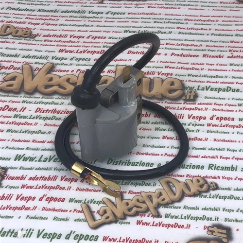 Bobina alta tensione esterna 0.80 OHM C/ST per VESPA 50 90 125 N L R SPECIAL PRIMAVERA ET3 APE P PIAGGIO SI CIAO GRILLO BRAVO r.o. 244114 132299 096013 114457 124830 152735 151931 143062