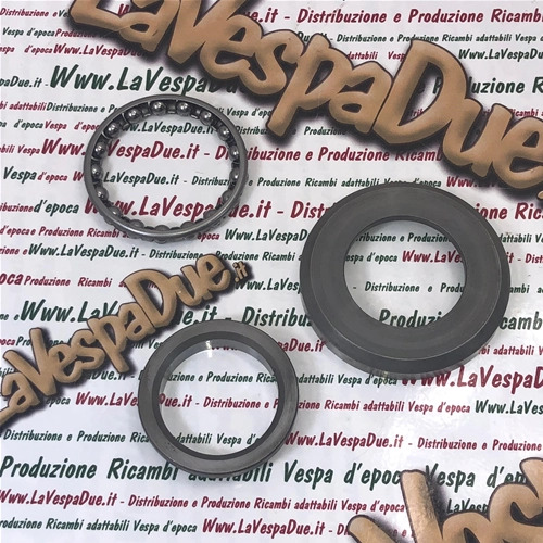 Kit de capuchon de direction inférieur pour Piaggio 50 125 150 200 VESPA FL FL2 HP PK XL RUSH PLURIMATIC PX PE COSA CL CLX COSA 2 GRANTURISMO ET2 FREE LIBERTY HEXAGON NRG SFERA SKIPPER VESPA ET2 ET4 ZIP GILERA TYPHOON RUNNER ro 56003R - 153024