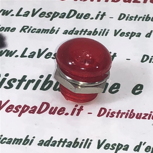 Luz indicadora roja con rosca y tuerca para cuerpo del faro y manillar, adaptable para VESPA VESPA 125 VM2T VN1T VN2T VNA VNB 150 VL3 VB1 VBA