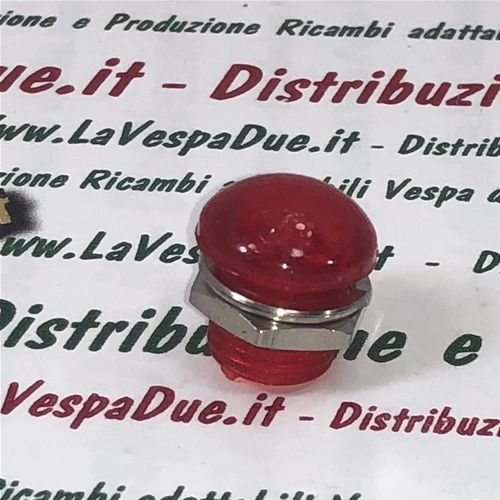 Luz indicadora roja con rosca y tuerca para cuerpo del faro y manillar, adaptable para VESPA VESPA 125 VM2T VN1T VN2T VNA VNB 150 VL3 VB1 VBA