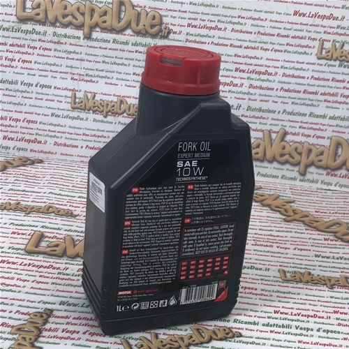 Aceite para horquillas MOTUL EXPERT MEDIUM SAE 10 W 100% sintético. Aceite hidráulico para todo tipo de horquillas telescópicas. TECHNOSYNTHESE